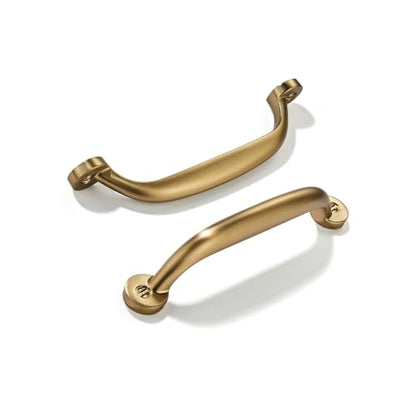 10 Pack 3-1/2 inch Hole Center Champagne Bronze Cabinet Pulls - Heavy Duty Solid Drawer Honey Bronze Hardware Handles Kitchen Vanity Bathroom Handles - color: Champagne Bronze, size: 3-1/2"(89mm) Hole Center