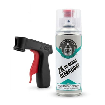 ERA Paints 2K High Gloss Clear Coat Spray/Aerosol Can – Professional Quality & Finish - Easy to Use – Best Value (1 Spray Can w/Can-Gun1) - style: 1 Spray Can w/Can-Gun1