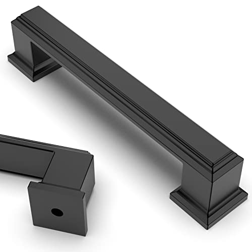 Asidrama 20 Pack 3.75 inch Matte Black Kitchen Cabinet Handles - color: Matte Black, size: 3.75" Hole Center(96mm)