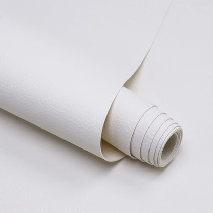 Marine Vinyl Fabric Waterproof Soft Leather Material 55"×180" White - color: White, size: 55"W x 180"L