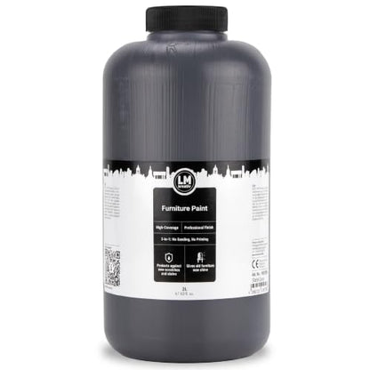 LM Furniture Paint 67,63 fl oz - Slate Gray - - color: Slate Gray, size: 67.63 Fl Oz (Pack of 1)