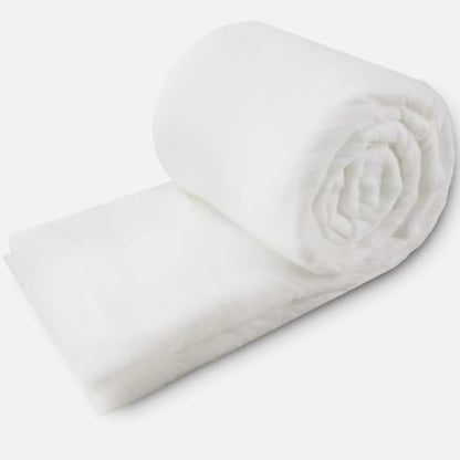 Polyester Batting for Cushions, 200 GSM, 1/2 in Thick, 48 in x 10 yd - size: 48" Wide × 10 Yards