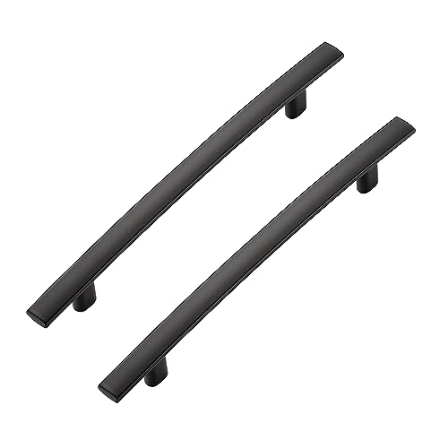 30 Pack Black Cabinet Handles, 5" Hole Center Curved Cabinet Pulls - color: Black, size: 5" Hole Center