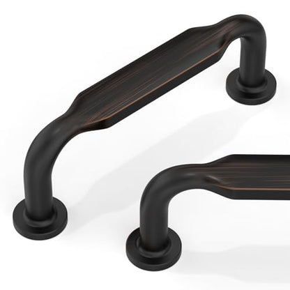 10 Pack Oil Rubbed Bronze Cabinet Pulls 3 Inch(76mm) Kitchen Cabinet Handles Cabinet Hardware for Drawer Pulls - color: Oil Rubbed Bronze, size: 3" Hole Center