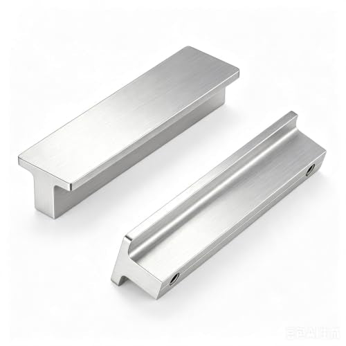 Goldenwarm 10 Pack 3" Brushed Nickel Cabinet Pulls Drawer Handles - color: Brushed Nickel, size: 3in Hole Centers