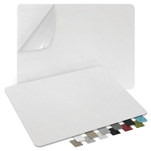 2Pcs Self-Adhesive Linen Fabric Patches, Quick Repair for Sofas, Tents, Car Seats/8" x 11", White - color: White