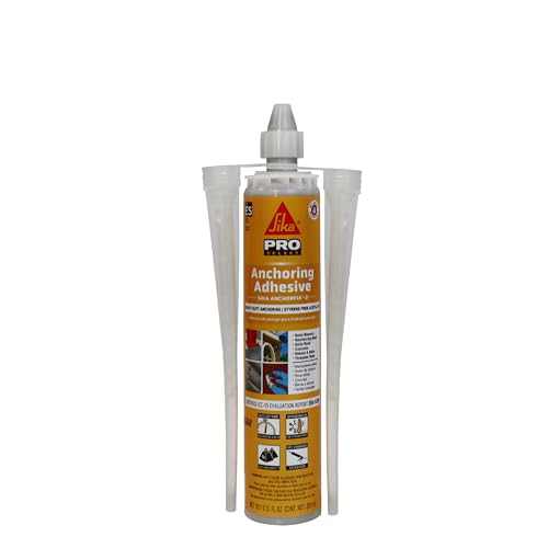 SIKA AnchorFix-2 Super Strength Anchoring Adhesive - Two-Component System for Threaded Rods in Concrete, 10.1 fl. oz - Fast Curing, Solvent-Free, High Load Capacity - style: Anchoring Adhesive