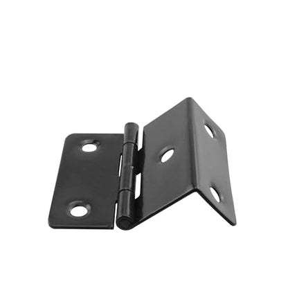 4PCS Black Five-Hole Folding Hinge Shutter Hinge for Chest, Cabinet, Furniture