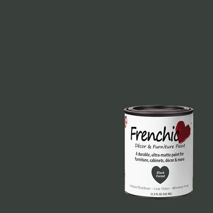 Frenchic Ultra Matte No-Prep Chalk Furniture Paint, Black Forest - color: Black Forest