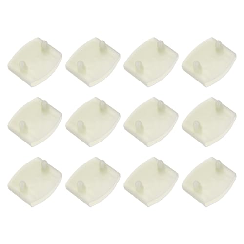 uxcell 12Pcs 50mmx9mm Plastic Bed Slat Center Caps Bed Slat Cover Beige - color: Beige, size: 50mm x 9mm