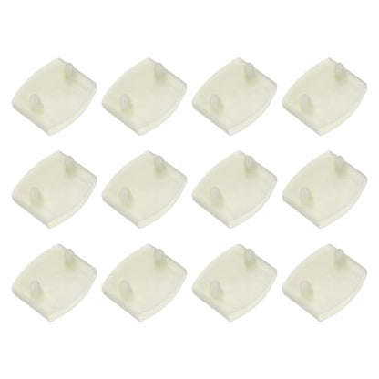 uxcell 12Pcs 50mmx9mm Plastic Bed Slat Center Caps Bed Slat Cover Beige - color: Beige, size: 50mm x 9mm