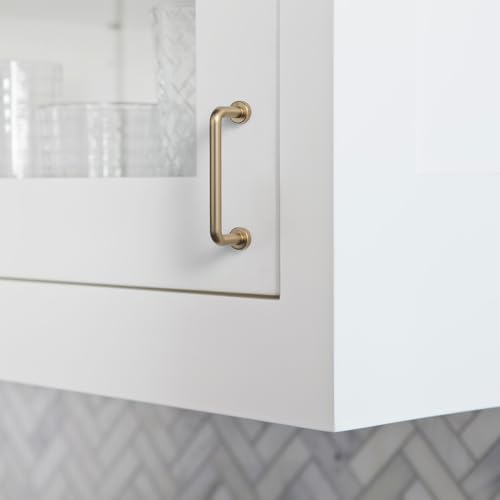 Goo-Ki 6 Pack 3" Center to Center Champagne Bronze Modern Cabinet Pulls Solid Contemporary Home Improvement Hardware Drawer Pulls Zinc Alloy Kitchen Handles - color: Champagne Bronze, size: 3'' Center to Center