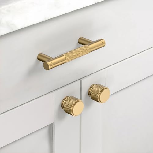 Asidrama 10 Pack 2.5 Inch(64mm) Champagne Bronze Cabinet Pulls Heavy-Duty Solid Kitchen Cabinet Handles Champagne Gold Drawer Hardware for Bathrooms Cabinets - color: Champagne Bronze, size: 2.5" Hole Center, style: 10 Pack