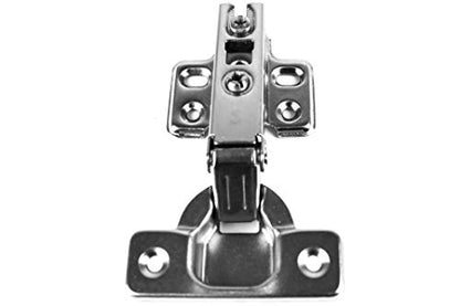 Berta (2 Pieces) Full Overlay Frameless European Hinges, 105 Degree 2-Cam 4-Way Adjustable Concealed Kitchen Cabinet Door Hinges with Screws (2) - size: 2