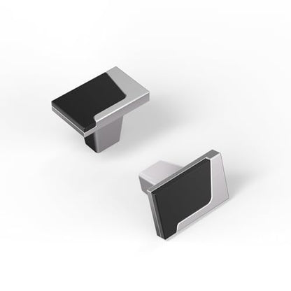 Haliwu 10 Pack Black and Brushed Nickel Cabinet Knobs, Single Hole Center - color: Black & Brushed Nickel, size: Single Hole Centers