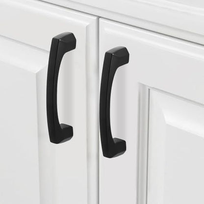 COTYKILEY 10 Pack 3 Inch(76mm) Matte Black Kitchen Cabinet Handles Cabinet Pulls Cabinet Door Handles Kitchen Cabinet Hardware Cupboard Drawer Pulls Dresser Handles - color: Matte Black, size: 3" Hole Center（76MM）