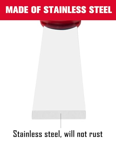 ROTATION 1.2" Stainless Steel Putty Knife, Scraper with Hammer End - style: 1pc