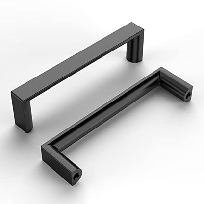 10 Pack 3 Inch Matte Black Cabinet Pulls, Black Kitchen Hardware - color: Matte Black, size: 3"/76MM Hole Center, style: 10 Pack