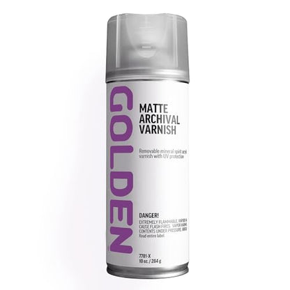 GOLDEN Matte Archival Varnish, 10 oz. Aerosol Can