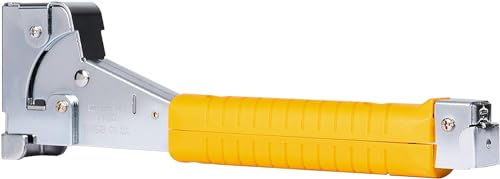 Arrow HT50 Heavy Duty Hammer Tacker, Chromed-Steel Manual Stapler with Sure-Grip Handle, Dual-Capacity Rear-Load Magazine, Fits 5/16”, 3/8", or 1/2" Staples (Pack of 4) - size: (4-Pack)