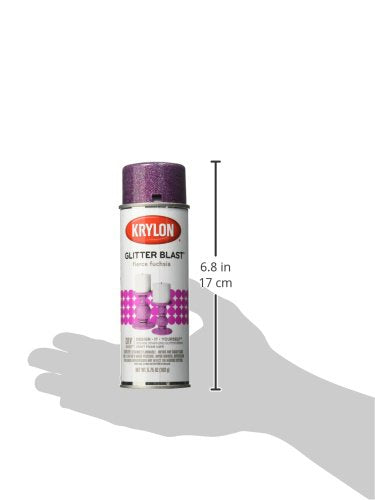 Krylon Glitter Blast Glitter Spray Paint for Craft Projects, Fierce Fuchsia,5.75 oz - color: Fierce Fuchsia, size: 5.75 Ounce (Pack of 1)