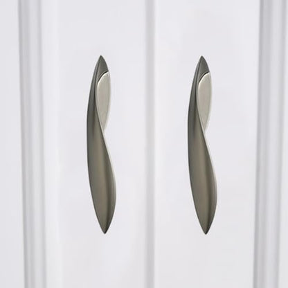 4Pcs Arcuate Pulls Handles Knobs,Modern Elegant Curved Handle Cabinet Pulls,Create a Spatial Aesthetic,S-Shaped Solid Zinc Alloy Drawer Pulls Handles (Ink Gold, 3.8" Hole Centers) - color: Ink Gold, size: 3.8" Hole Centers