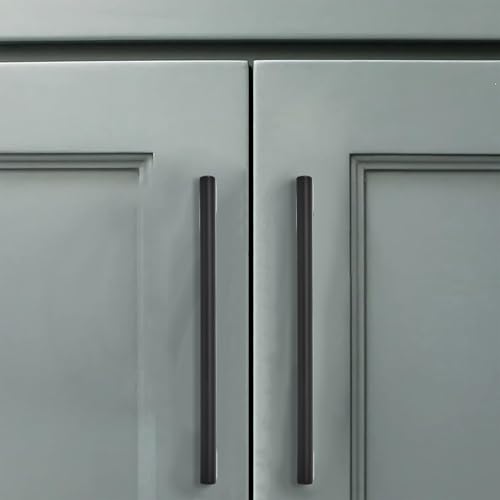 10 Pack 3 Inch Hole Center Matte Black Cabinet pulls Heavy Duty Solid Hardware for bathrooms Dressing Tables cabinets and Kitchen cabinets. - color: Matte Black, size: 3 Inch Hole Center