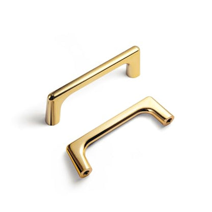 Goo-Ki Polished Rich Gold Cabinet Pulls with 3'' Hole Centers, Modern Style Zinc Alloy Cabinet Handles for Dresser,Wardrobe,Cupboard- 6 Pack…… - color: Polished Rich Gold, size: 3'' Hole Centers