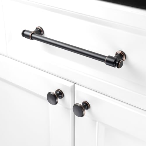 KOOFIZO 10 Pack 7-1/2 in Oil Rubbed Bronze Cabinet Pulls, Drawer Handle P11 - color: Oil Rubbed Bronze, size: 7-1/2" CC