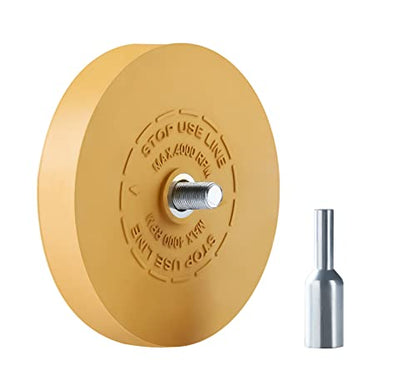 Eraser Wheel Decal Remover Tool Adhesive Remover for Cars with Pad & Adapter Graphics Removal Wheel - 1 Pack
