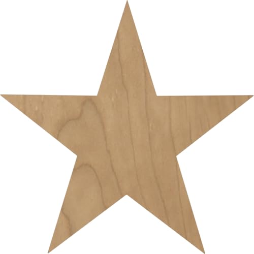 Ekena Millwork ROS02X02GLMA Galveston Star Rosette, 2 3/4"W x 2 3/4"H x 1/2"P, Maple - color: Beige, size: 2 3/4"W x 2 3/4"H x 1/2"P