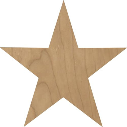 Ekena Millwork ROS02X02GLMA Galveston Star Rosette, 2 3/4"W x 2 3/4"H x 1/2"P, Maple - color: Beige, size: 2 3/4"W x 2 3/4"H x 1/2"P