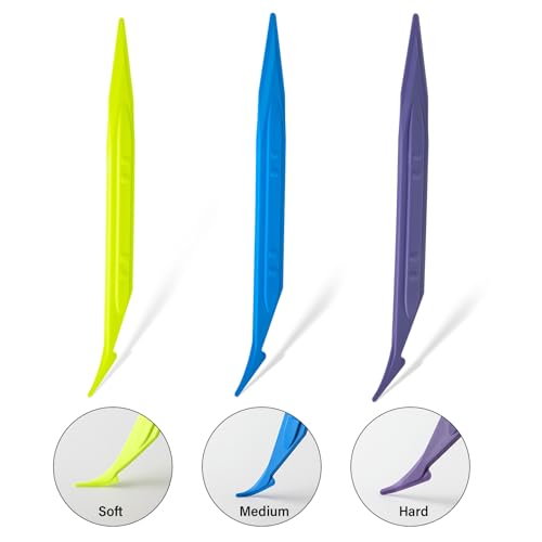 Gomake ‌3PCS Double Edge Vinyl Wrap Tucking Tool Kit - Professional Dual-Head Car Wrapping Tools for Smooth Edges & Remove Bubble