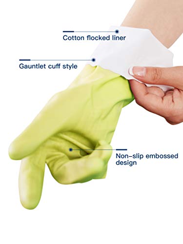 LANON wahoo Cleaning Gloves with Cotton Flocked Liner,Bud Tender,Small - color: Bud Tender, size: Small (Pack of 1)