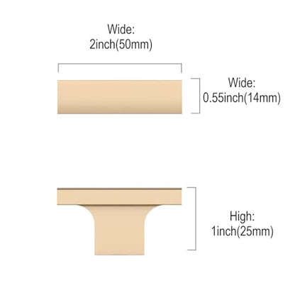 Brushed Satin Nickel Cabinet Knobs Round Drawer Pulls 12 Pack - color: Champagne Copper, size: 2 Inch Diameter