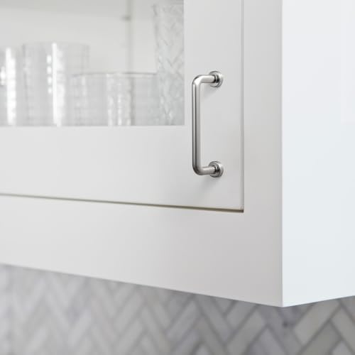 Goo-Ki 6 Pack 3" Center to Center Satin Nickel Modern Cabinet Pulls Solid Contemporary Home Improvement Hardware Drawer Pulls Zinc Alloy Kitchen Handles - color: Satin Nickel, size: 3'' Center to Center