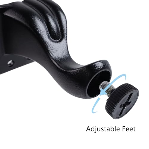 T Tulead 4PCS Aluminum Alloy Furniture Feet 100mm/3.94" Height - size: 100mm/3.94" (Black)