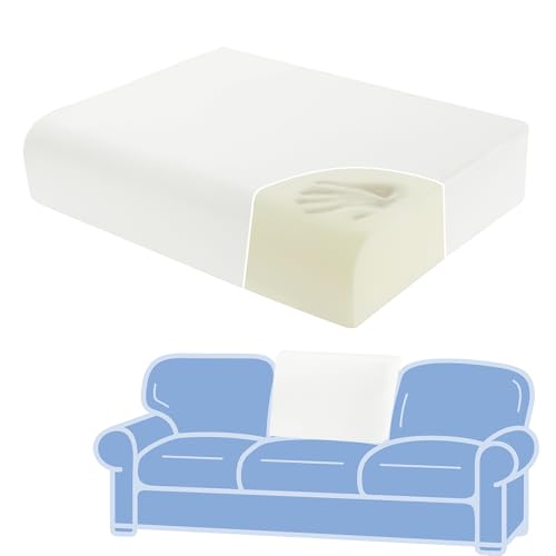 ROYALAY High Density Foam Couch Back Cushions Replacement Back Pillow Sofa Waist Cushion Stuffing Fill Supportive Back Pillow 1 Pack, Supportive Lumbar Support Pillow for Sofa, Couch-32 x18 - size: 32"x18.4"x5"