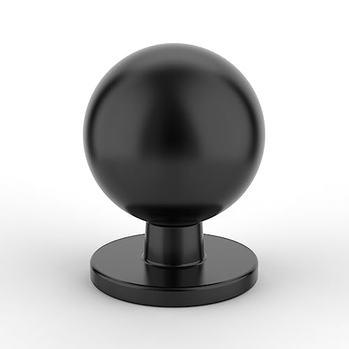 Amerdeco 10 Pack Matte Black Cabinet Knobs - color: Matte Black, size: Single Hole (1" Diameter)