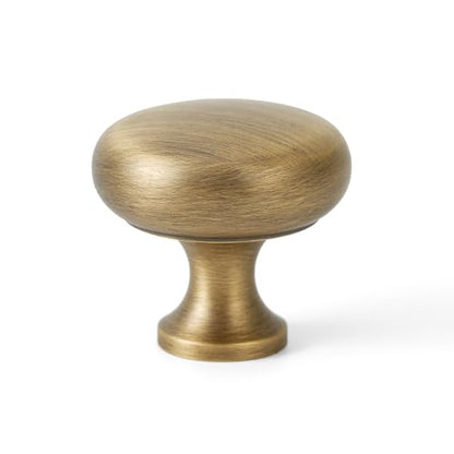 2 Pack Solid Brass Cabinet Knobs, Simple Drawer Knobs, Antique Brass Cabinet Knobs for Kitchen, Bathroom, and Furniture - size: Knob-G