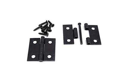 Butt Hinges 1 1/2" Flush Mount Hinge Cabinet Hinge Antique Furniture Hinge Box Hinge Small Cabinet Hinge Antique Hinge with Oil Rubbed Bronze Finish