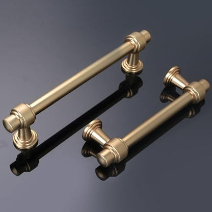 Champagne Bronze Kitchen Cabinet Pulls 3-3/4 Inch 10 Pack - color: Champagne Bronze, size: 3-3/4' Hole Center(96mm)