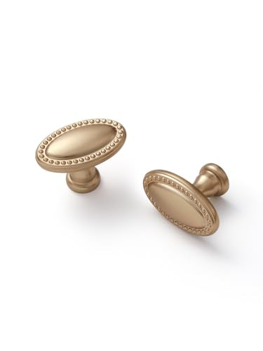 5 Pack Champagne Bronze Cabinet Knobs Vintage Drawer Pulls Kitchen Cupboard Dresser Cabinet Hardware Handles Zinc Alloy - color: Champagne Bronze