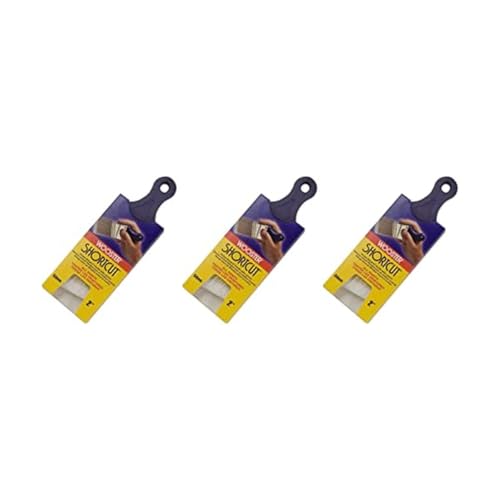 Wooster Brush Q3211-2 Shortcut Angle Sash Paintbrush, 2-Inch, White | Pack of 3