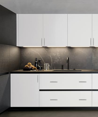 Brushed Nickel Knurled Cabinet Handles Kitchen Pulls 5 Inch 10 Pack - color: Brushed Satin Nickel, size: 5" Hole Center
