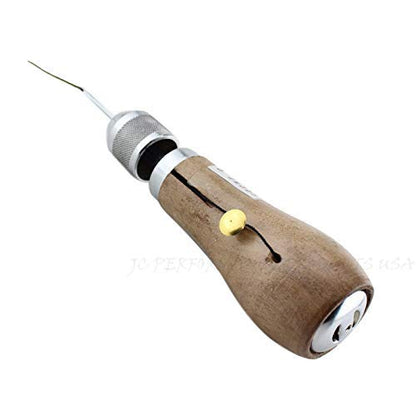 JC Performance Leather Sewing Awl Quick Stitch Repair Tool Set Heavy Duty Thread (Standard, Java Bean) - color: Java Bean, size: Standard