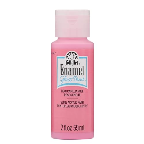 FolkArt Enamel Acrylic Craft Paint, Camelia Rose 2 fl oz Premium Matte Finish Paint, Perfect For Easy To Apply DIY Arts And Crafts, 11948 - color: Camelia Rose, size: 2 Fl Oz (Pack of 1)