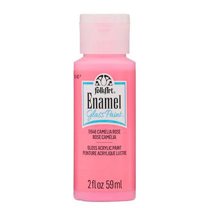 FolkArt Enamel Acrylic Craft Paint, Camelia Rose 2 fl oz Premium Matte Finish Paint, Perfect For Easy To Apply DIY Arts And Crafts, 11948 - color: Camelia Rose, size: 2 Fl Oz (Pack of 1)