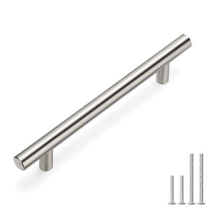 homdiy 20 Pack Cabinet Pulls Modern Drawer Pulls - HD201SN Kitchen Cabinet Handles Cupboard Handles Brushed Nickel Cabinet Hardware Stainless Steel Drawer Handls, 5in Hole Centers - color: Brushed Nickel, size: 5in hole centers