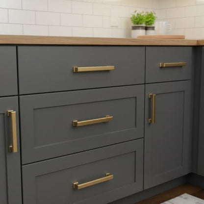 Alzassbg 3-3/4" Champagne Bronze Cabinet Pulls 10 Pack, AL3071TGP - color: Champagne Bronze, size: 3-3/4" Hole Center